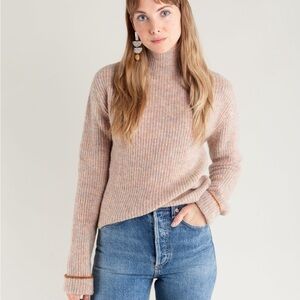Paloma Wool Vesta Mock Neck Turtleneck Chunky Sweater